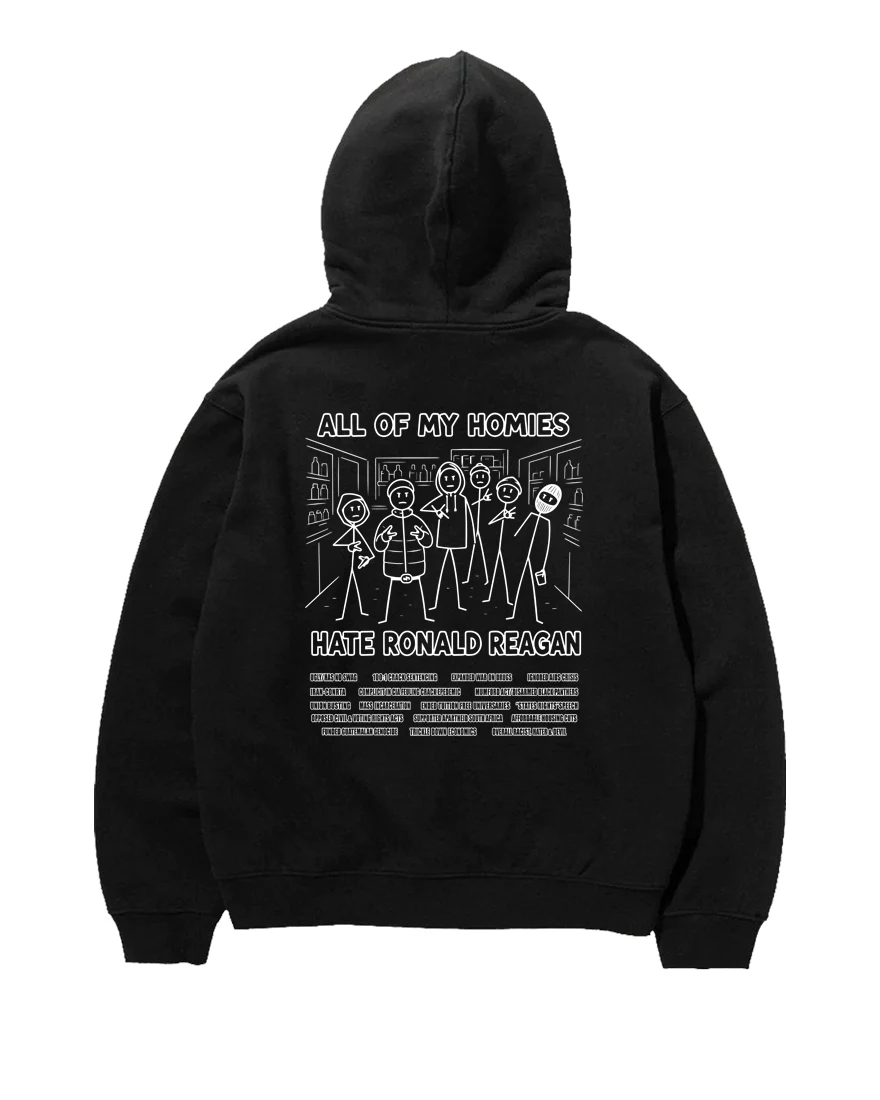 Fuck Ronald Reagan Hoodie — back